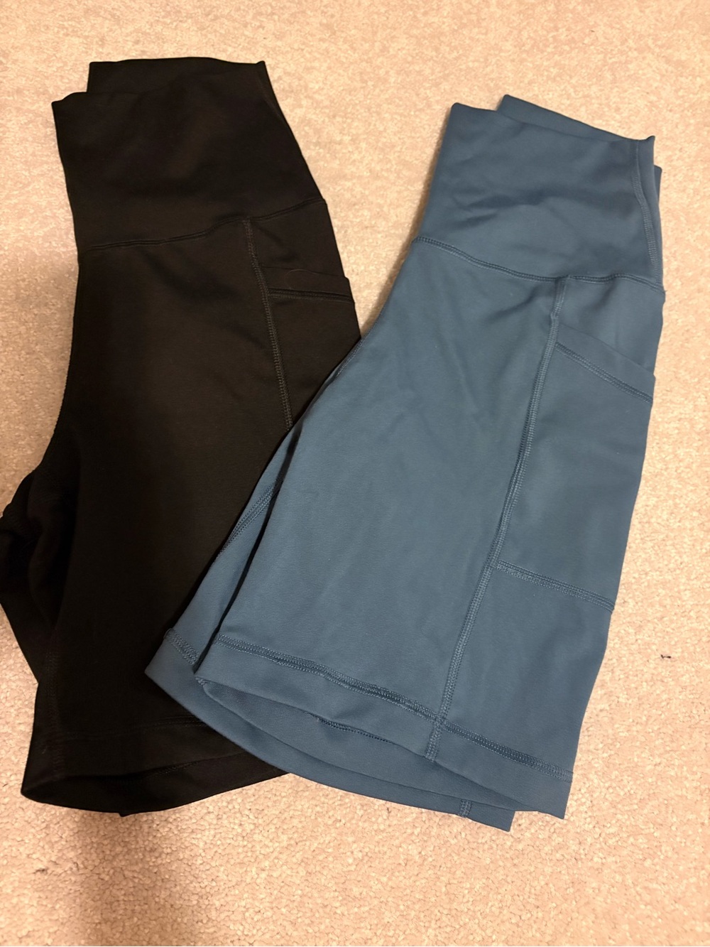 Yogalicious High-Low Active Skirt - Black & Blue